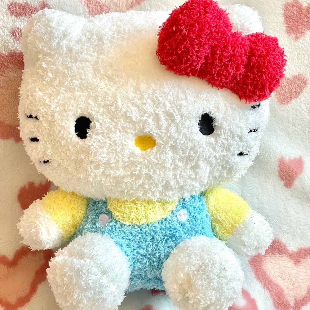 Hello Kitty Overalls Plushie! (12-13inch)